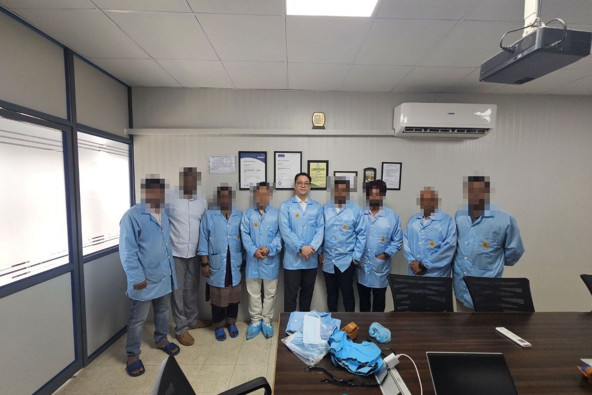 Production and quality team at a partner facility